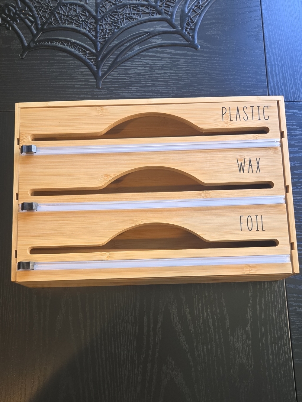Bamboo Kitchen Wrap Organizer NEW